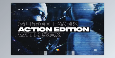 Action Glitch Transitions (Videohive 35270535) - AE Project