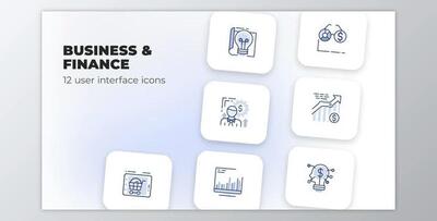 Business and Finance – User Interface Icons (Videohive 40109801) - AE Project