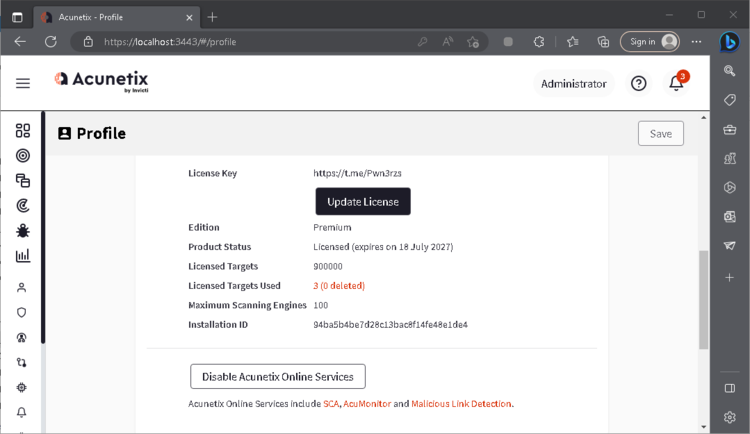 Acunetix Web Vulnerability Scanner 24.8.2