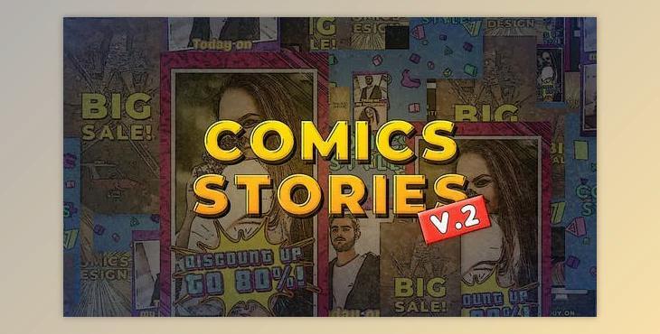 Comics Instagram Stories v.2 - MOGRT (Videohive 32893805)