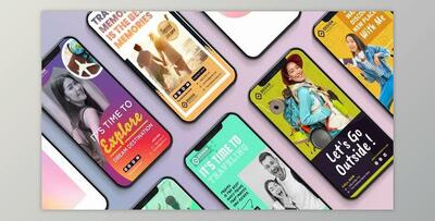 Travel Instagram Story Slideshow - B83 (Videohive 32834192) - AE Project