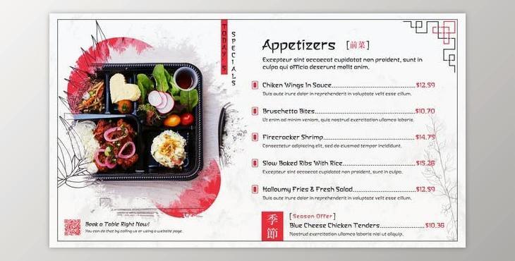 Japanese Restaurant Menu (Videohive 34953672) - AE Project