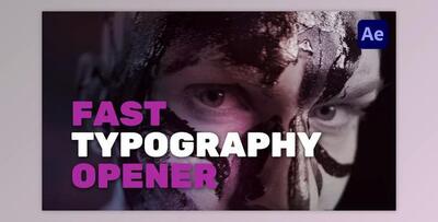 Fast Typography Opener (Videohive 32311358) - AE Project