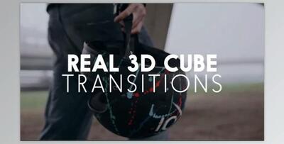 Real 3D Cube Transition – Motionarray 781226