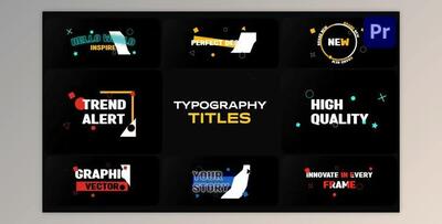 Stylish Plate Titles for Premiere Pro (Videohive 53644794)