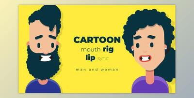 Cartoon mouth rig with lip sync (Videohive 34117403) - AE Project