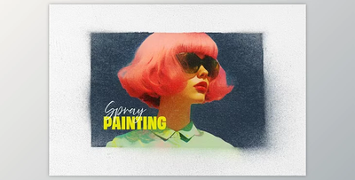 Graffiti Spray Painting Photo Effect - 256624370