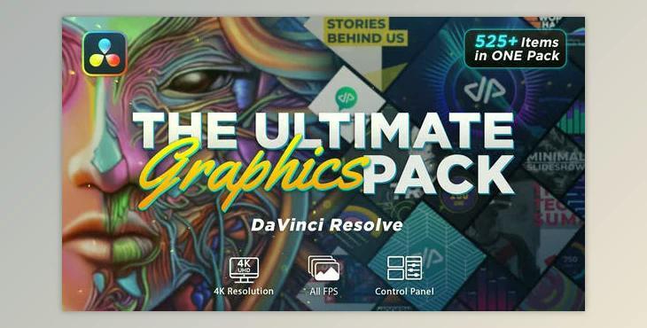 Videohive The Ultimate Graphics Pack – DaVinci Resolve 40431662