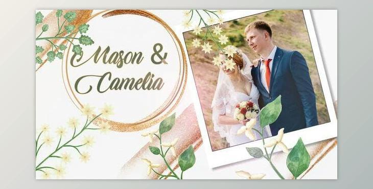 Nature Background Wedding Invitation Card Slideshow (Videohive 39654969) - AE Project