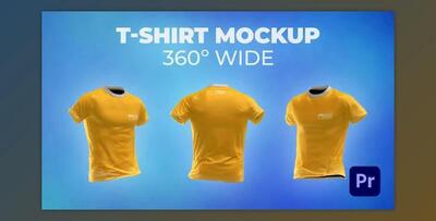 T-shirt 360º Wide Mockup Template - Animated Mockup PREMIERE (Videohive 33580067) - PR Project