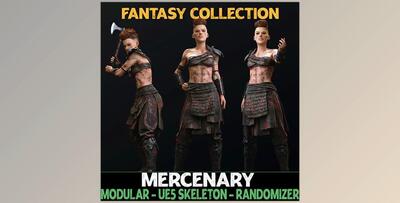 Unreal Engine - Characters Modular Mercenary - Female Humans - Fantasy Collection v5.01