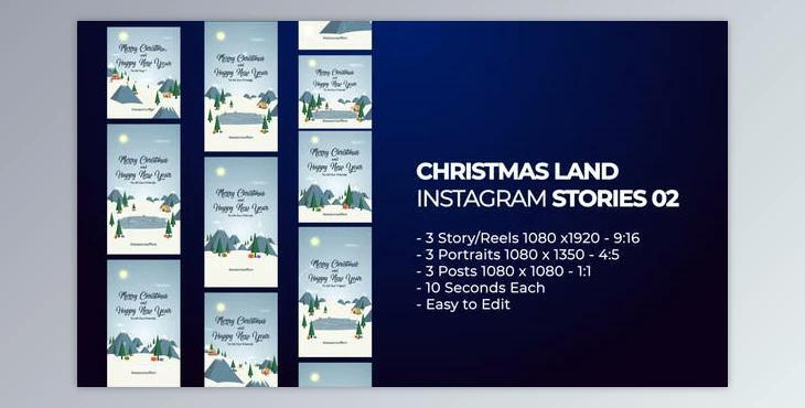 Christmas Land Instagram Stories 02 (Videohive 49389241) - AE Project