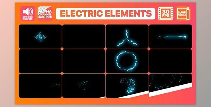 Cartoon Electricity And Titles (Motionarray 282500) - AE Project