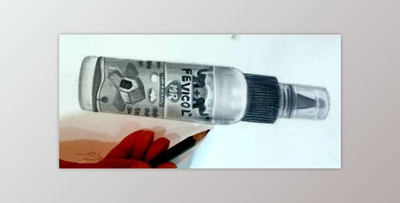 Pencil Drawing/Common Objects (Fevicol Bottle) Drawing