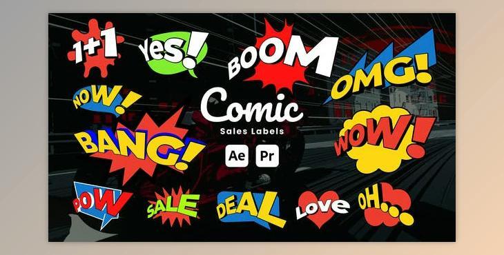 Cartoon Sale Label (Videohive 51223142) - AE Project