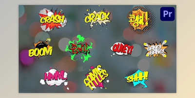 Comic Titles for Premiere Pro (Videohive 51803816)