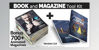 Book and Magazine ToolKit - 700+Premade Magazine Animations (Videohive 27589024) - AE Project