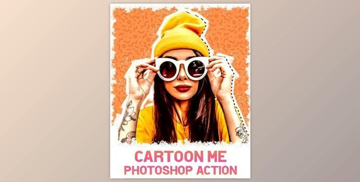 Cartoon Me Photoshop Action GraphicRiver-30595240 (ABR, PAT, ATN)