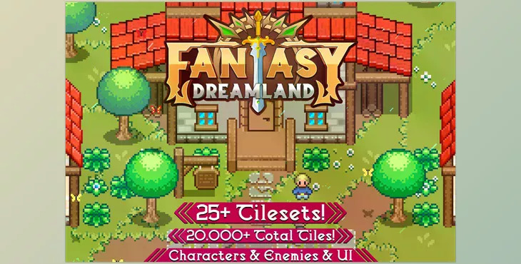 Unity Assets - 2D TopDown Tilesets Fantasy Dreamland v5.4.1