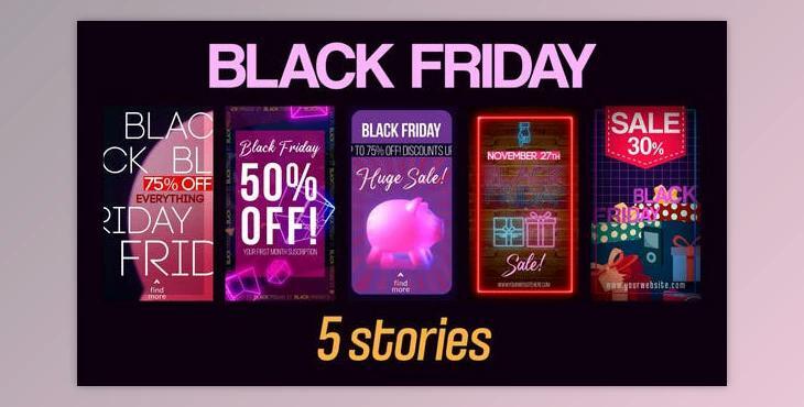 Black Friday & Cyber Monday Stories (Videohive 34688303) - AE Project