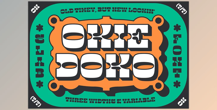 Okie Doko Western Slab Font