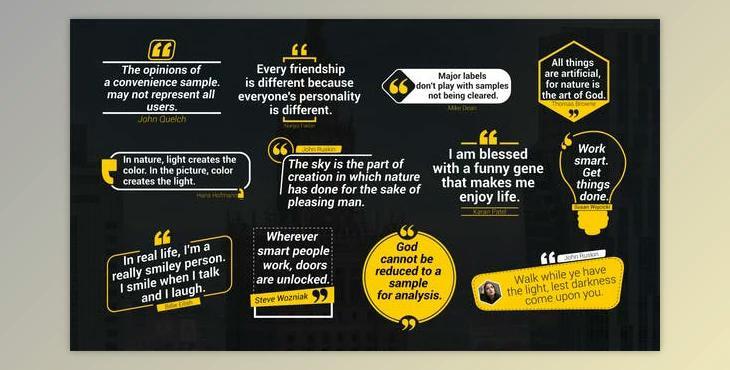 Quotes Lower Thirds (Videohive 42901482) - AE Project