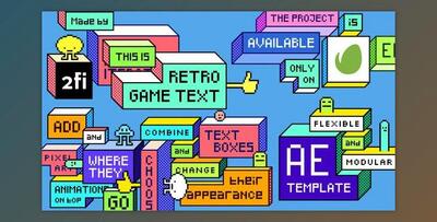 Retro Game Text (Videohive 42114635) - AE Project