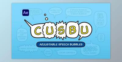 Speech Bubbles - Adjustable (Videohive 35972435) - AE Project
