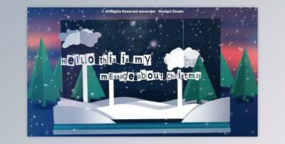Christmas Popup Card (Videohive 49501796) - AE Project