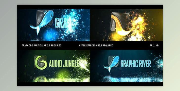 Glowing Particals Logo Reveal 32 (Videohive 24003431)