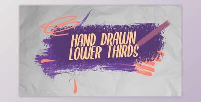 Hand Drawn Lower Thirds (Videohive 34764563)
