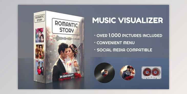 Romantic Love Story Music Visualizer (Videohive 43518973) - AE Project