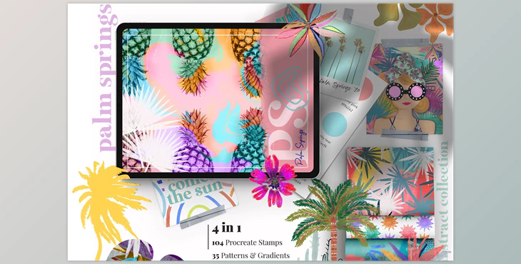 Palm Springs – Procreate & Photoshop CreativeMarket - 6296463