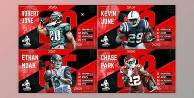 Sports Player Profile // Team Intro // Sports Player Introduction (Videohive 51625263) - AE Project