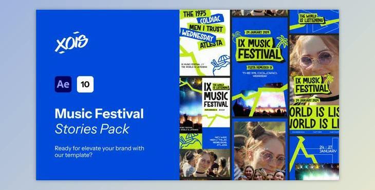 Music Event Stories Pack (Videohive 53354004) - AE Project