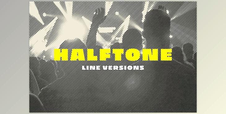 Halftone Lines Photo Effect CreativeMarket - 7088111