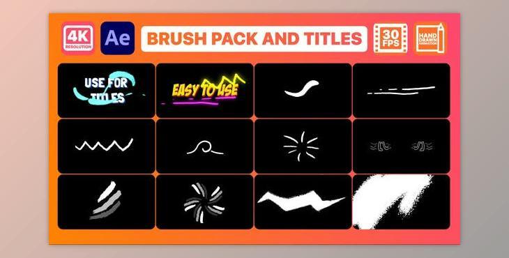 Brush Elements And Titles - After Effects (Videohive 31123245) - AE Project