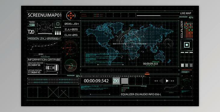 HUD700 Screen MAP1 (Videohive 45896334) - AE Project