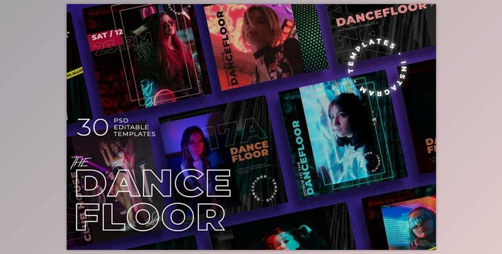 Dance Floor – Instagram Template CreativeMarket-5111033