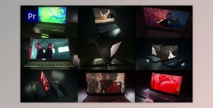 Dark Laptop Mockup (Videohive 31995438)