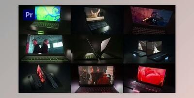 Dark Laptop Mockup (Videohive 31995438)