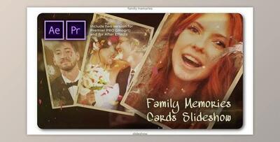 Family Memories Cards Slideshow (Videohive 28253262) - PR Project
