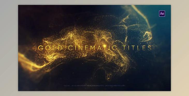 Gold Cinematic Titles (Videohive 22869986) For AE