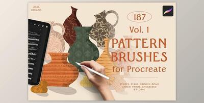 Pattern Brushes for Procreate Vol 1 UCHNQJJ
