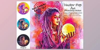 Vector Pop Art Photoshop Action By Studio Retouch