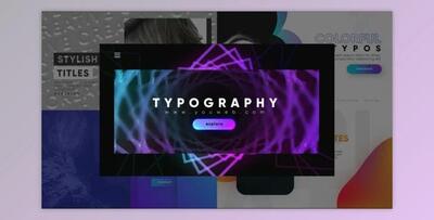 Unique Modern Typography (Videohive 26490292) - AE Project