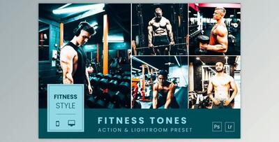 Fitness Tones Action & Lightroom Preset by volusthemes