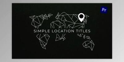 Simple Location Titles (Videohive 37895824) - PR Project
