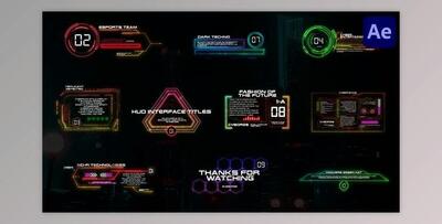 HUD Interface Titles for After Effects (Videohive 37204275) - AE Project