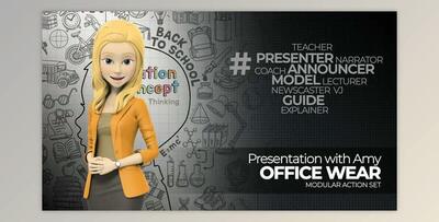 Presentation With Amy: Office Wear (Videohive 14544251) - AE Project